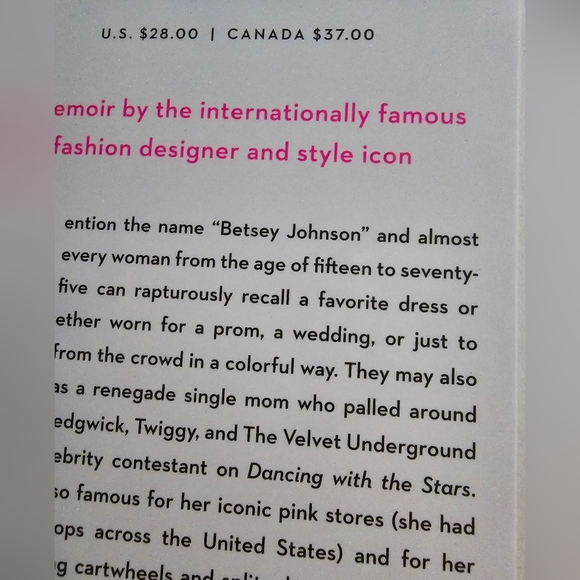 Betsey Johnson A Memoir Book! 2020 - Picture 7 of 8